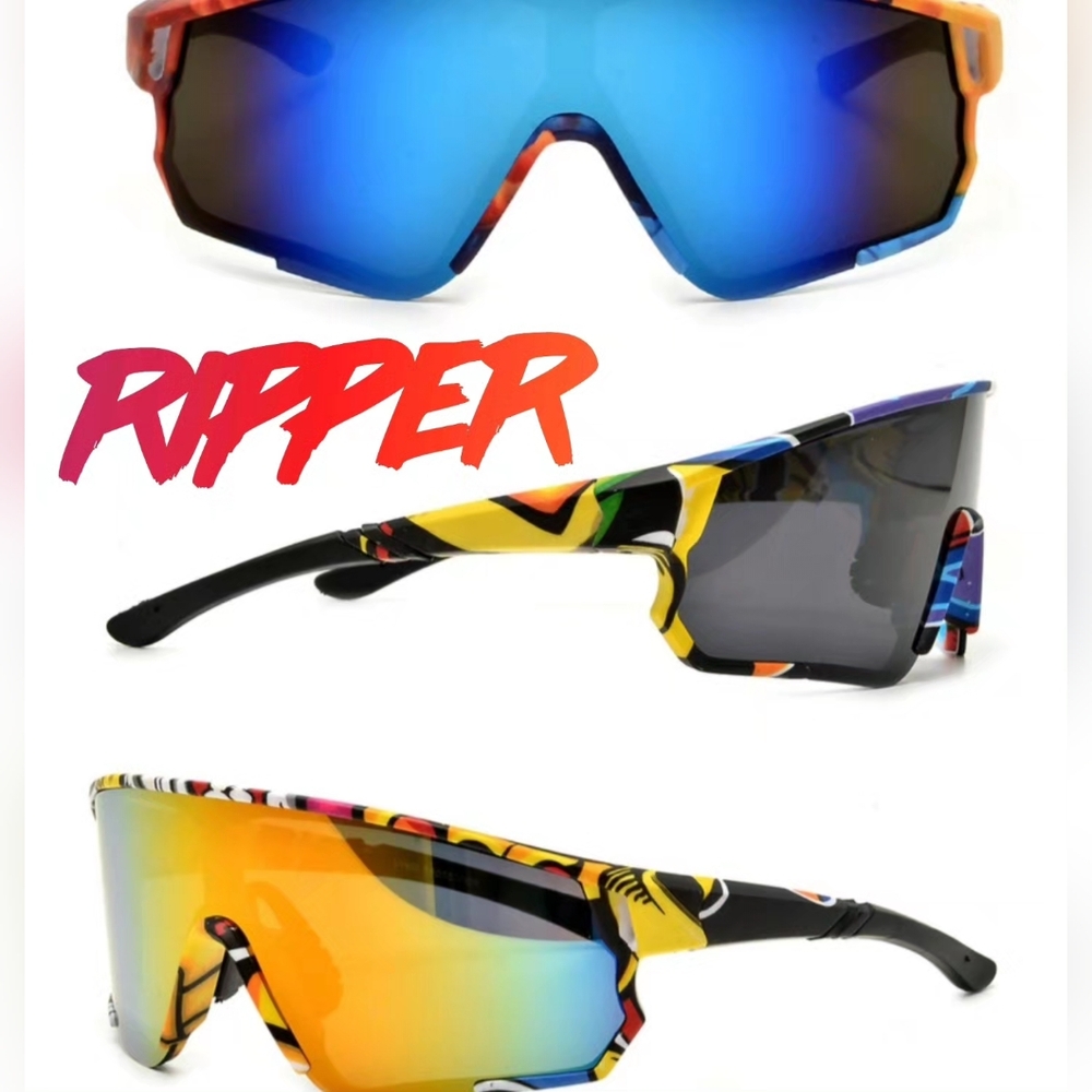 Ski Sunglasses Abstract Y2K Ripper Skiing
